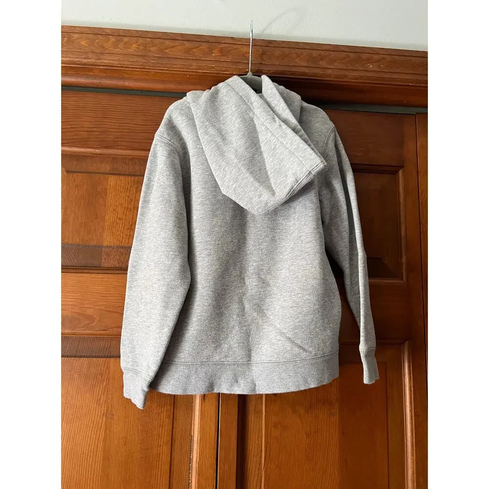 GAP Kids Boys' Full Zip Comfy Fleece Cotton Hoodie Sweatshirt Long Sleeve Gray S